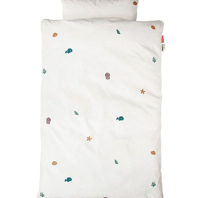 Done By Deer Sengetøj - Junior - Sea Friends Beige