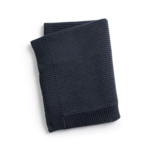 Elodie, Strikket Tæppe, Juniper Blue