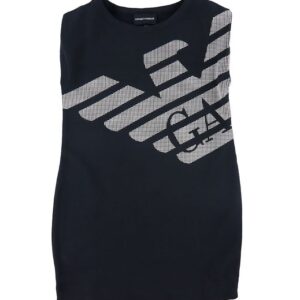 Emporio Armani Sweatkjole - Navy m. Hvid