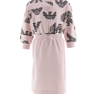 Emporio Armani Sweatkjole - Rosa/Sort m. Logoer
