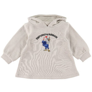 Emporio Armani Sweatkjole - Silver Cloud m. Ørn