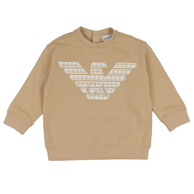 Emporio Armani Sweatshirt - Zenzero Chiaro m. Hvid