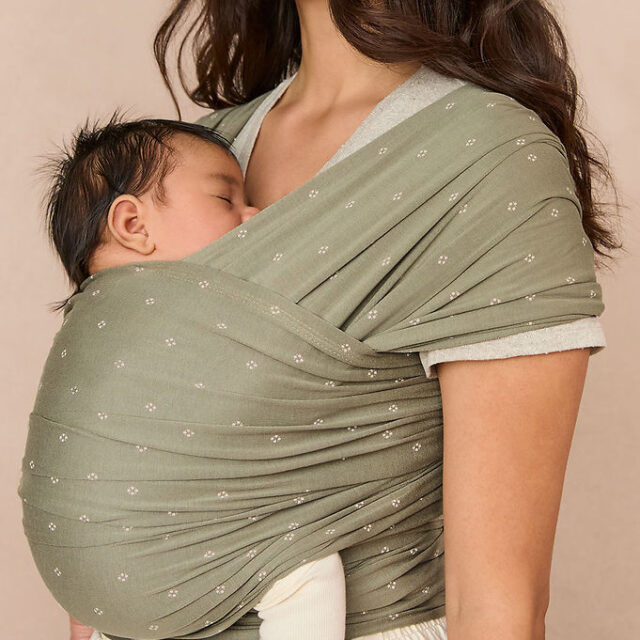 Ergobaby Strækvikle - Aura Wrap Knit - Olive Diamonds