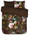 Essenza dobbeltdyne sengetøj - 200x220 cm - 100% bomuldssatin sengesæt - Fleur Chocolate sengelinned