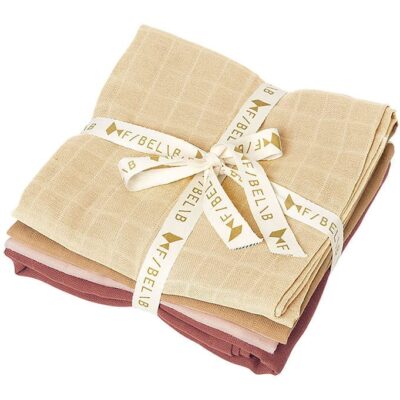 Fabelab Stofbleer - 4-Pak - 60x60 cm - Dusty Rose Mix