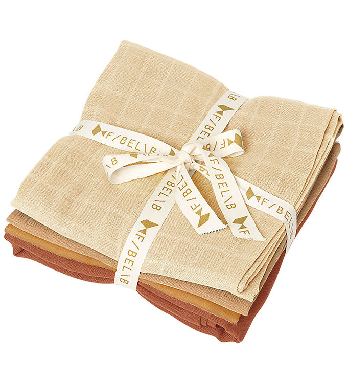 Fabelab Stofbleer - 4-Pak - 60x60 cm - Ochre Mix