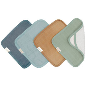 Fabelab Vaskeklude - 4-Pak - 22x22 cm - Blue Spruce