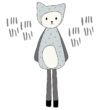 Fabelab Wallstickers - Dreamy Friend Cat - Grå m. Kat