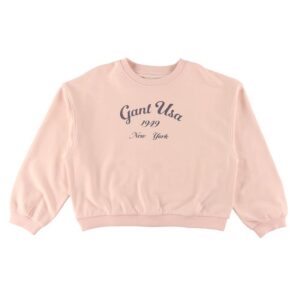GANT Sweatshirt - Oversized Logo - Crystal Pink