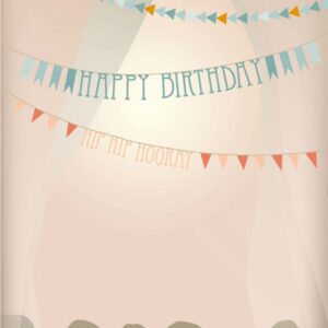 Happy Birthday, Garlands, A7 Kort, ViSSEVASSE