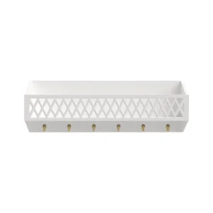 Harlequin Hylde med knager - hvid - FSCÂ® Mix