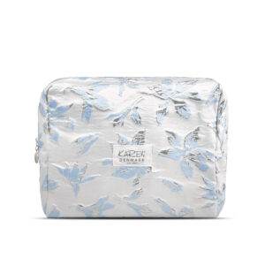 Karen - Toiletry Bag Blue/White brokade - toilettaske