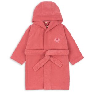 Konges Sløjd Flamingo Plume Terry Badekåbe Embroidery GOTS - Str. 12-18 mdr