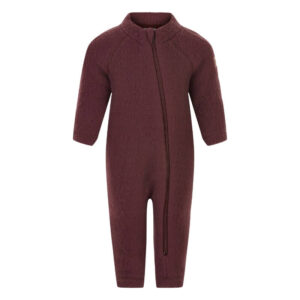 Mikk-Line - Køredragt Wool Baby Suit - Decadent Chocolate - 98
