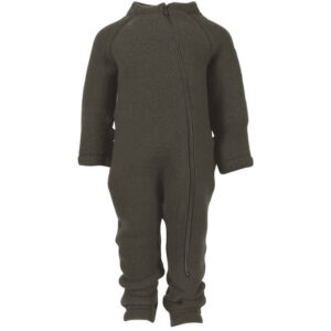 Mikk-Line - Køredragt Wool Baby Suit - Tarmac - 92