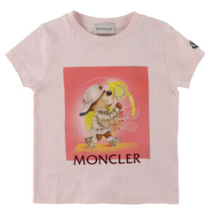 Moncler T-shirt - Rosa m. Tennisspiller