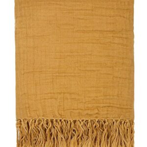 Müsli Tæppe - 90x90 - Muslin - Wood