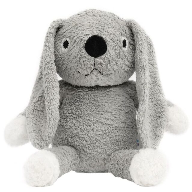 NatureZoo Bamse - 18 cm - Teddyfleece - Kanin - Grå