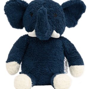 NatureZoo Bamse - 30 cm - Teddyfleece - Elefant - Mørkeblå
