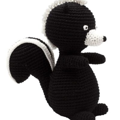 NatureZoo Bamse - Sir Stinkdyr - 18 cm - Sort/Hvid
