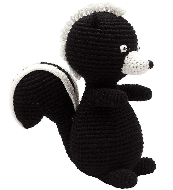 NatureZoo Bamse - Sir Stinkdyr - 18 cm - Sort/Hvid