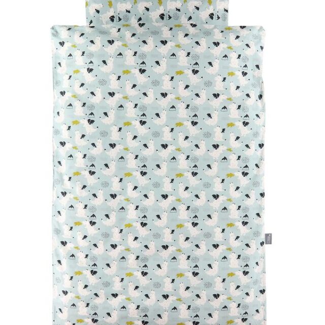 Nørgaard Madsens Sengetøj - Baby - Blå m. Drage