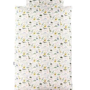 Nørgaard Madsens Sengetøj - Baby - Hvid m. Dinosaur