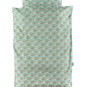 Nørgaard Madsens Sengetøj - Junior - Grøn m. Helikopter
