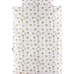 Nørgaard Madsens Sengetøj - Junior - Hvid m. Beige Elefant