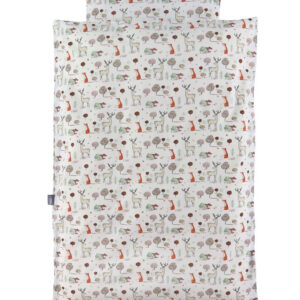 Nørgaard Madsens Sengetøj - Junior - Hvid m. Ræv Og Hjort