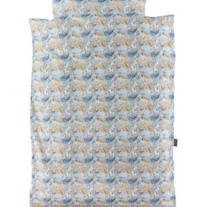 Nørgaard Madsens Sengetøj - Junior - Lyseblå m. Dinoer