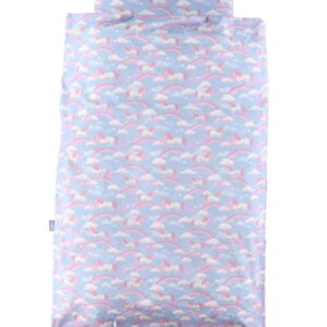 Nørgaard Madsens Sengetøj - Voksen - Denim m. Enhjørninger/Regnb