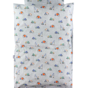 Nørgaard Madsens Sengetøj - Voksen - Grå m. Maskiner