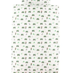 Nørgaard Madsens Sengetøj - Voksen - Grøn Traktor og Bonde