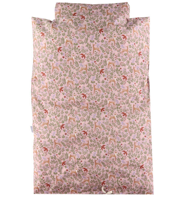Nørgaard Madsens Sengetøj - Voksen - Rosa m. Bambi/Blomster