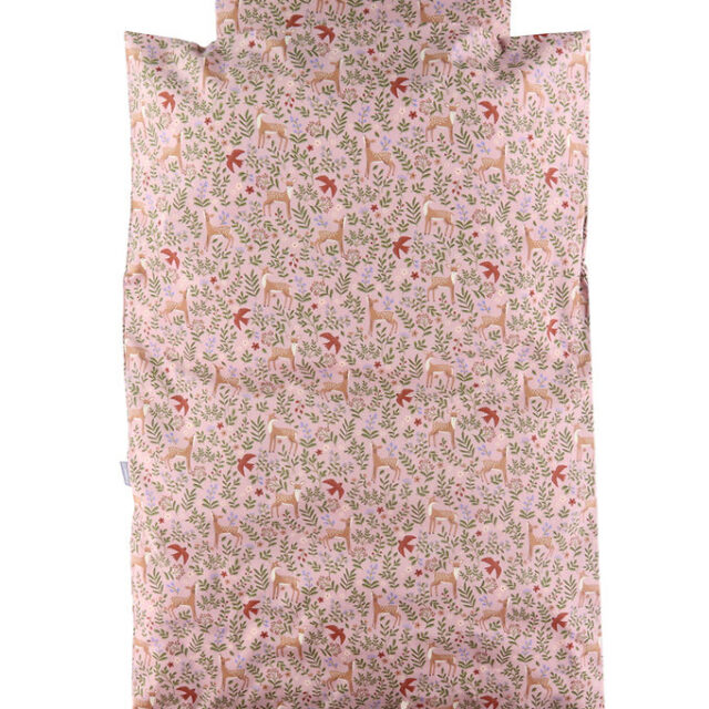 Nørgaard Madsens Sengetøj - Voksen - Rosa m. Bambi/Blomster