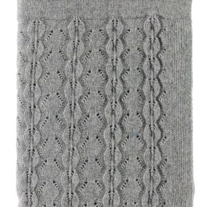 Nørgaard Madsens Tæppe - Strik - 75x100 cm - Grå - Uld