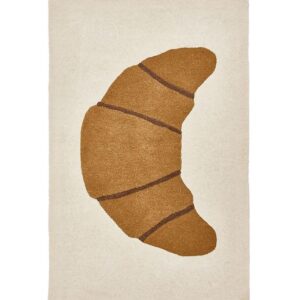 OYOY Gulvtæppe - 120x75 cm - Brun m. Croissant