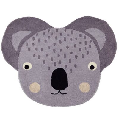 OYOY Gulvtæppe - 85x100 cm - Koala - Grå