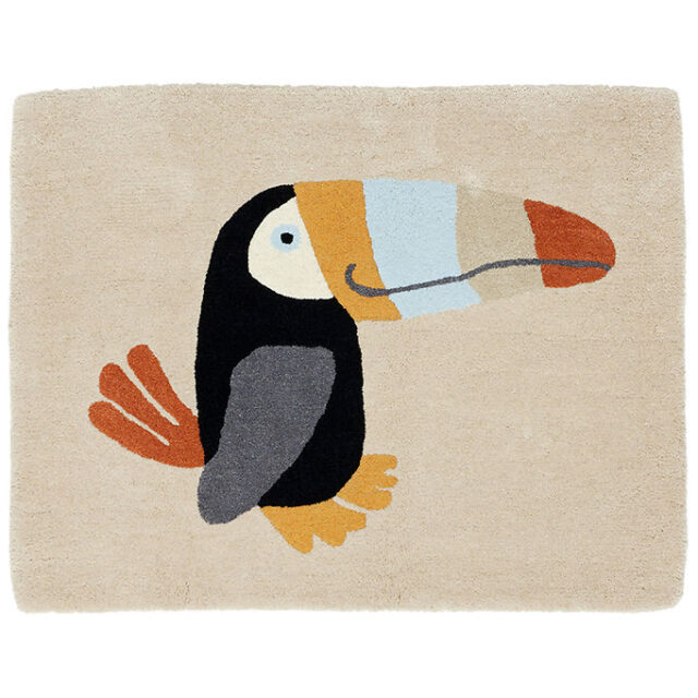 OYOY Gulvtæppe - 90x70 cm - Tukan