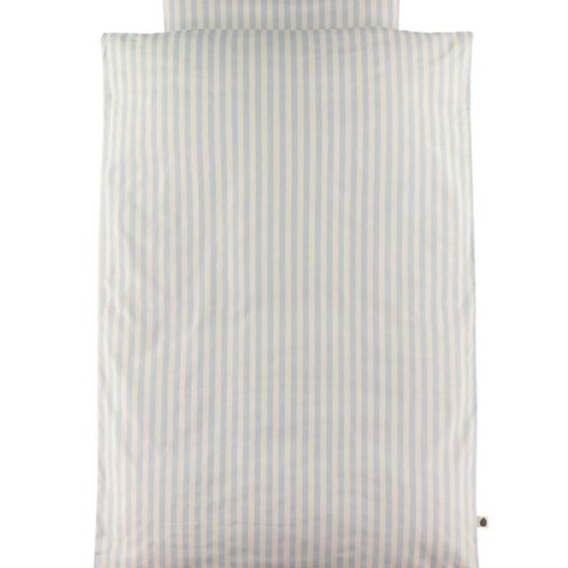 Pine Cone Sengetøj - Baby - Blue Blossom Stripe