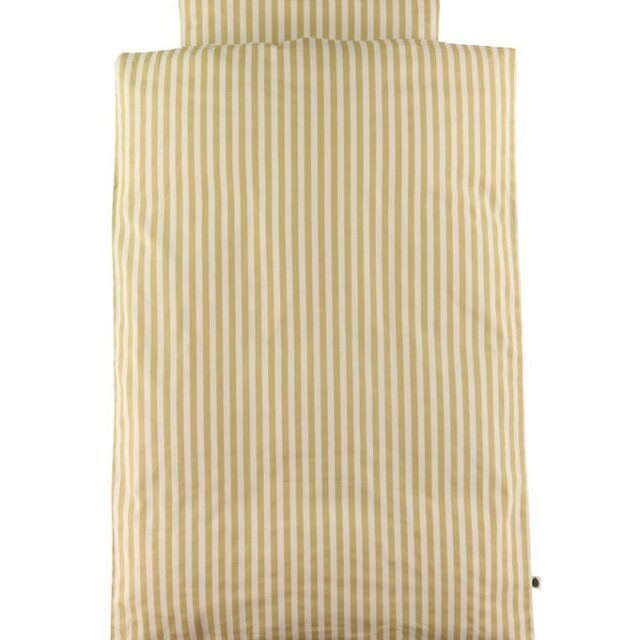 Pine Cone Sengetøj - Baby - Mustard Stripe