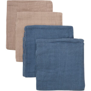 Pippi Stofbleer - 4 pak - 65x65 cm - China Blue/Beige