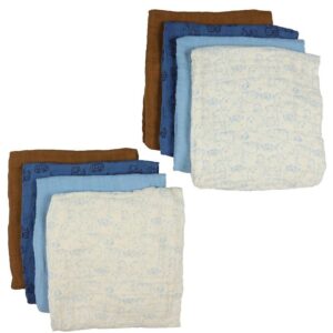 Pippi Stofbleer - Organic - 8-Pak - 65x65 cm - Air Blue
