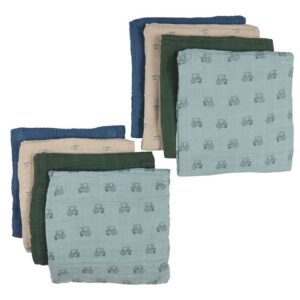 Pippi Stofbleer - Organic - 8-Pak - 65x65 cm - Gray Mist