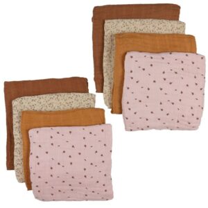 Pippi Stofbleer - Organic - 8-Pak - 65x65 cm - Mocha Mousse