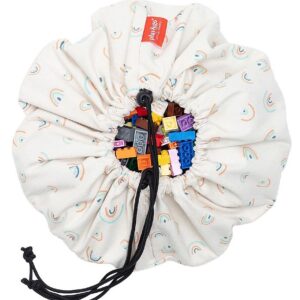 Play&Go Legetøjstæppe - Ø: 40cm - Mini Rainbows