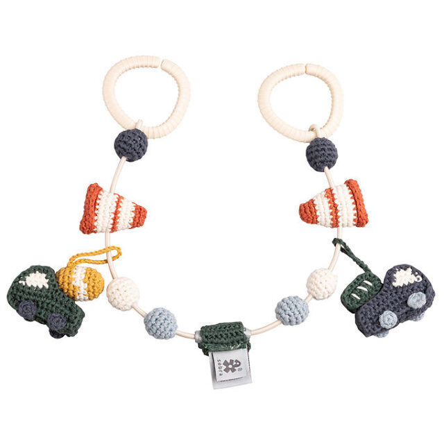 Sebra Barnevognskæde - Hæklet - Busy Builders