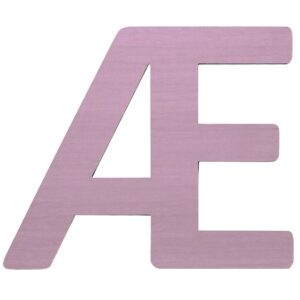 Sebra Træbogstaver - Æ - Pastel Pige
