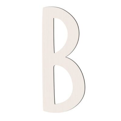 Sebra Træbogstaver - B - Birchbark Beige